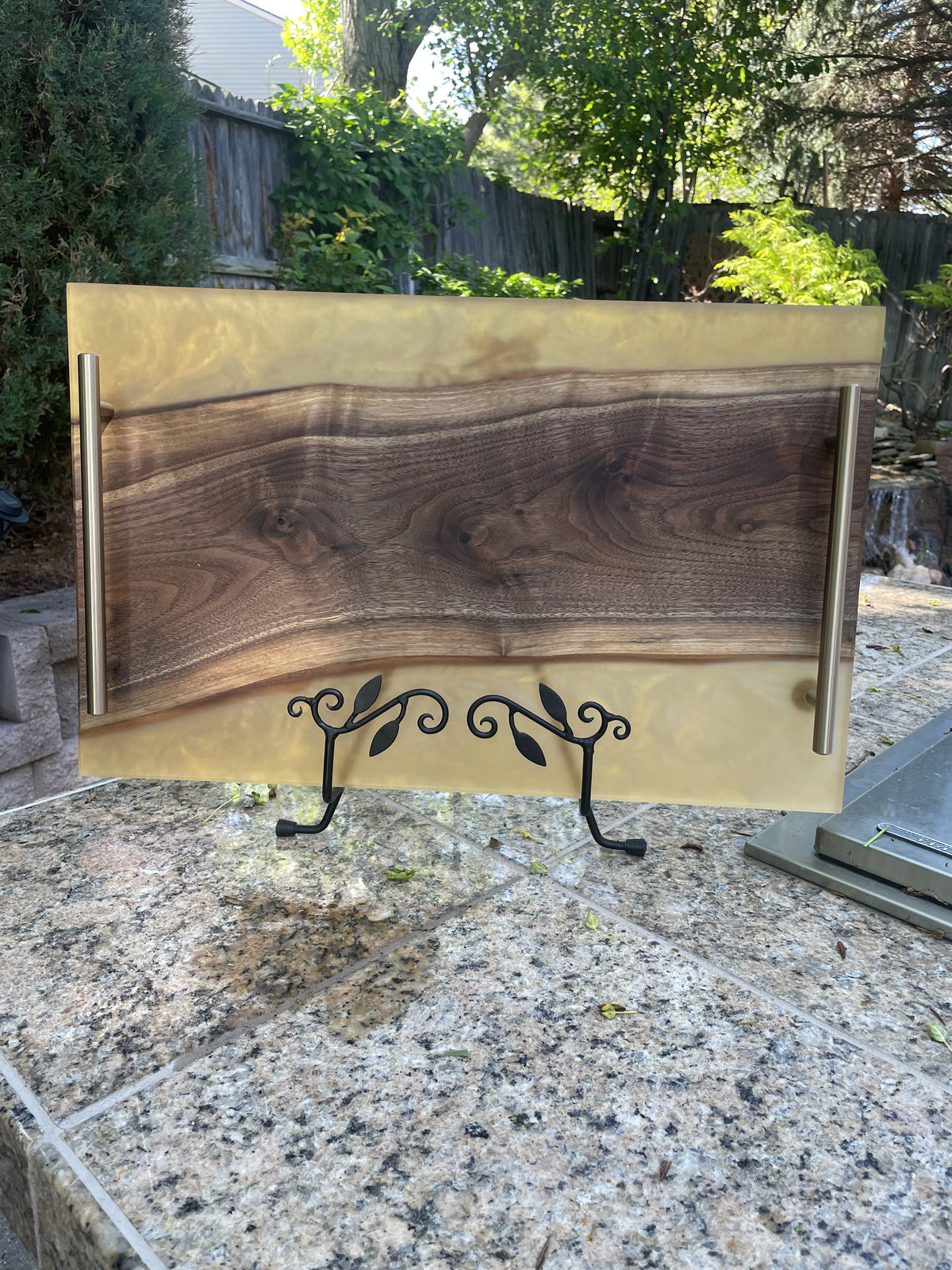 Dark Walnut Serving Tray