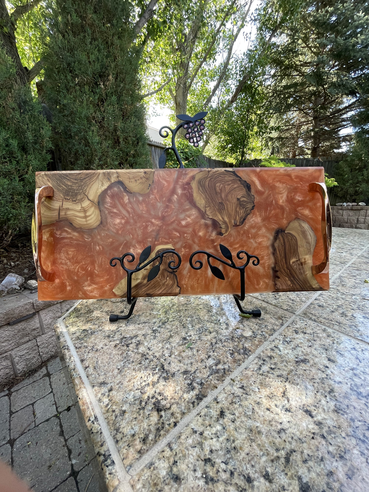 Rose Gold Handle Tray